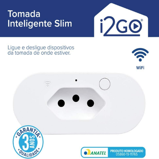 Tomada Inteligente WiFi Slim